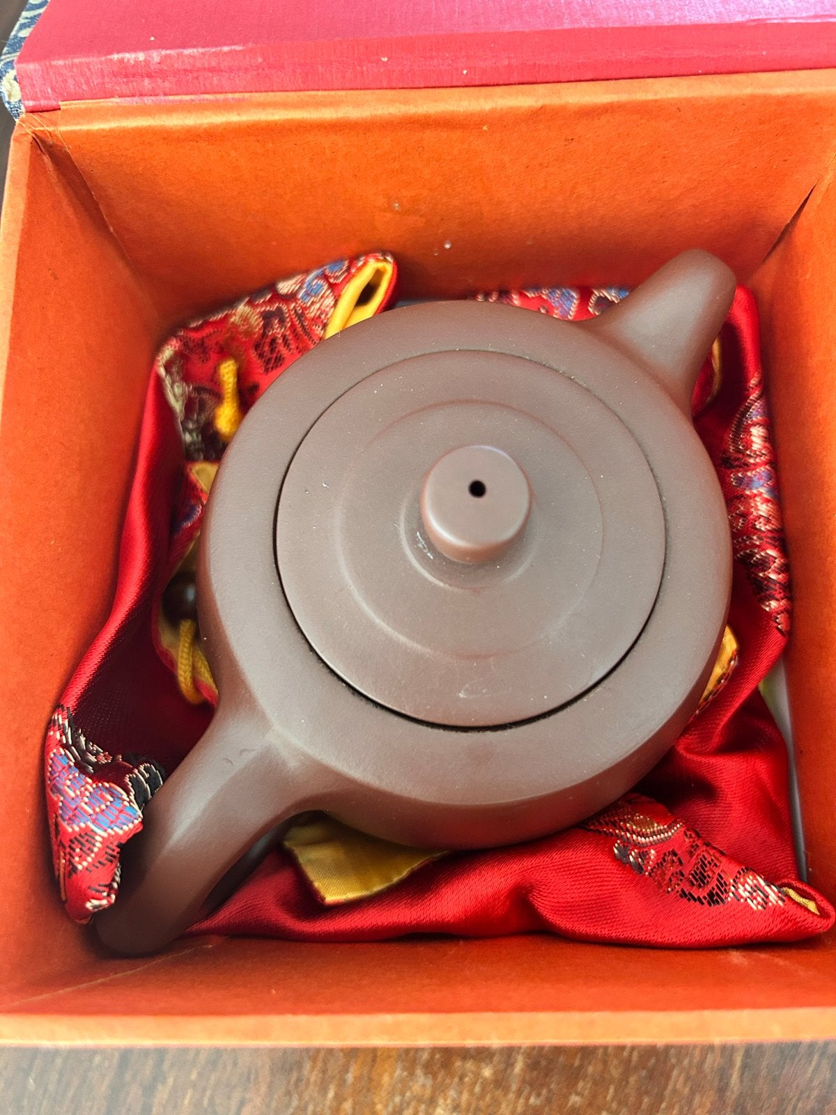 Handgemaakte Chinese Rode Klei Theepot - Gesigneerd, Ophalen of Verzenden