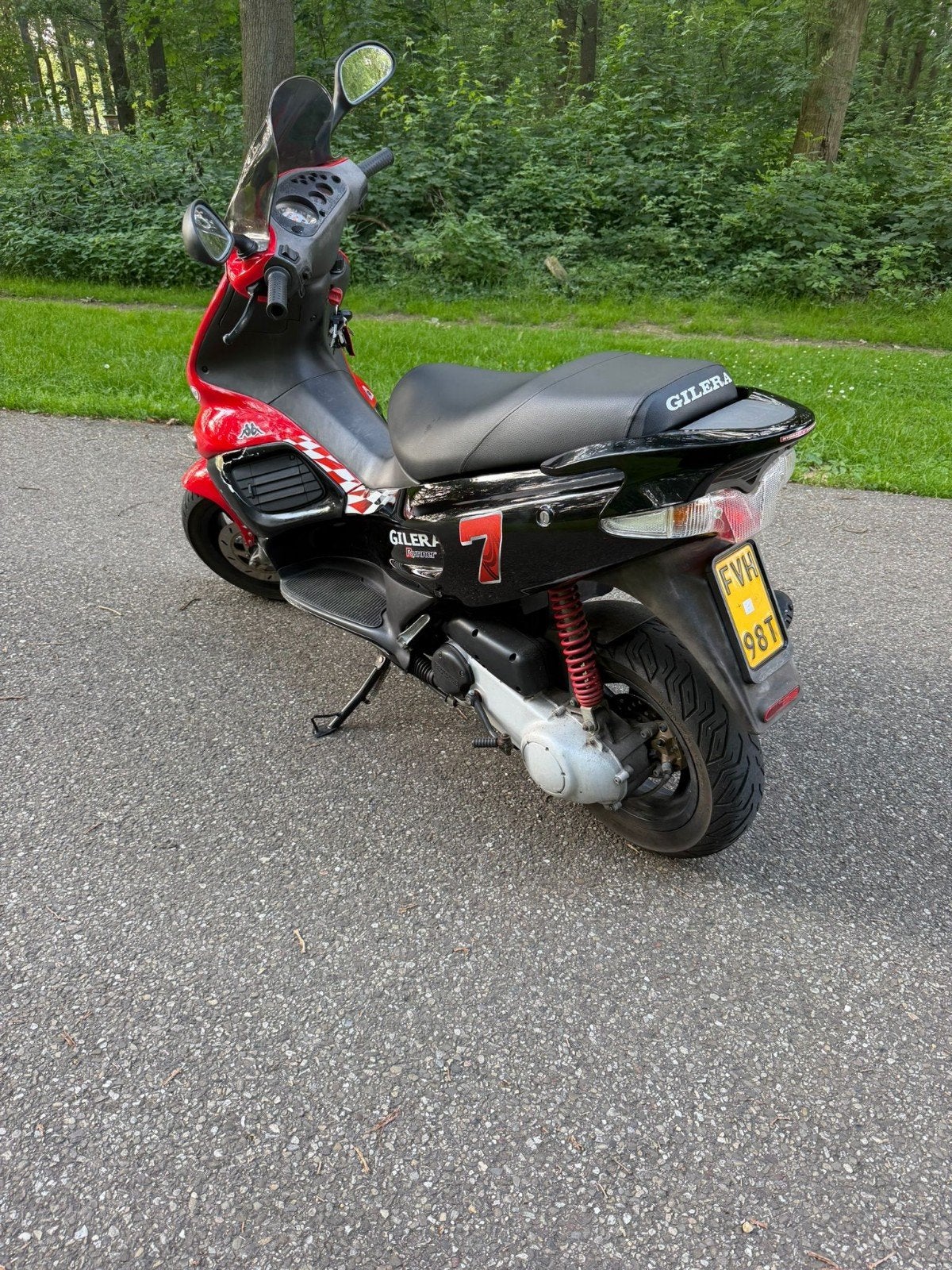 Gilera Runner 2 tak 50cc Scooter - Rood/Zwart, Ophalen of Verzenden