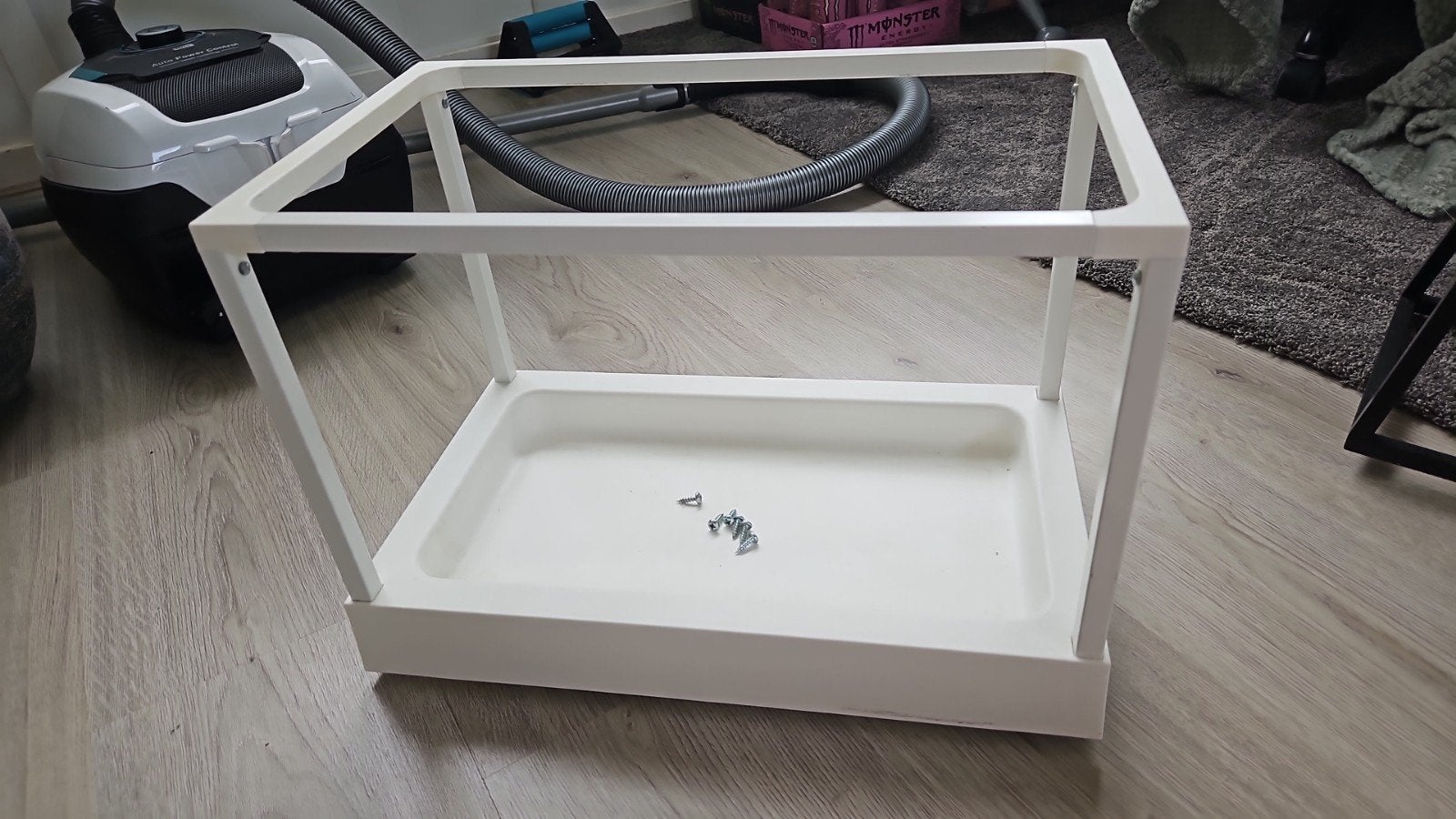 IKEA UTRUSTA Keuken Schuiflade Frame met Ladegeleiders, Ophalen, IKEA, Metaal, Wit