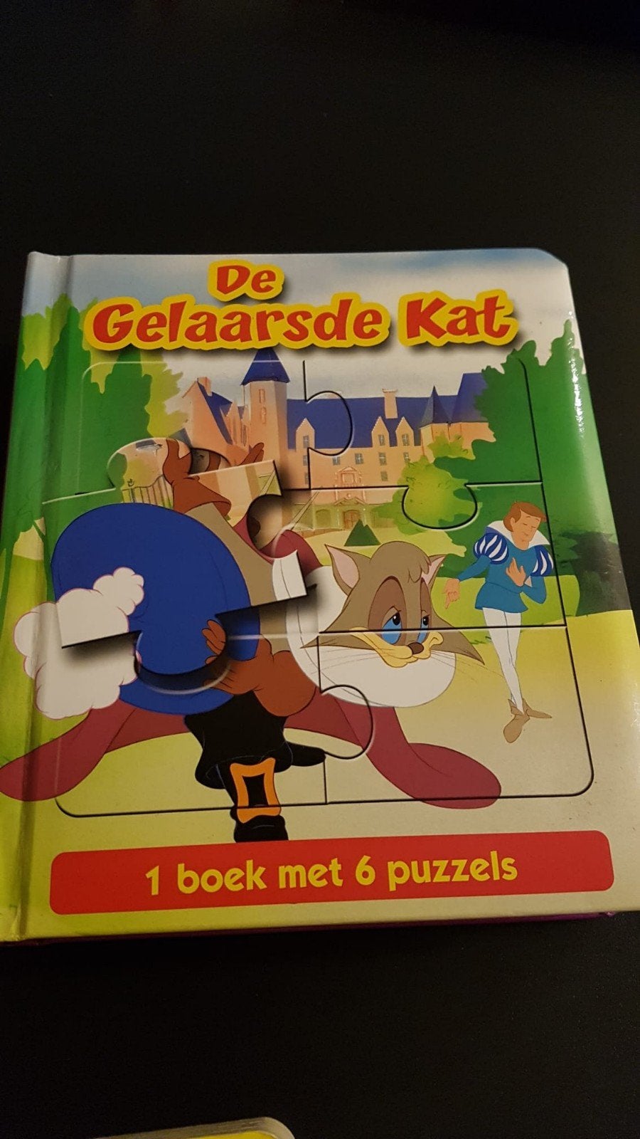 De Gelaarsde Kat: boek met 6 puzzels., Ophalen of Verzenden, Zo goed als nieuw