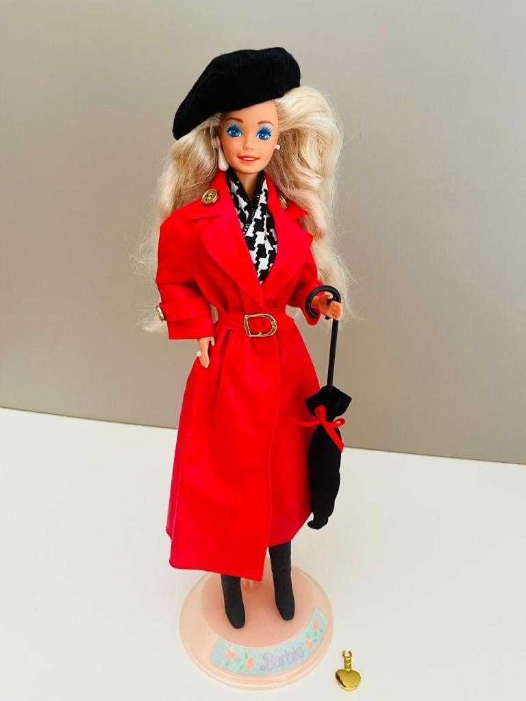 Barbie Prêt-à-Porter vintage leren jas rood en zwart/wit, Ophalen of Verzenden, Zo goed als nieuw, Barbie