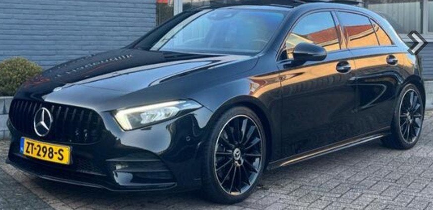 Mercedes-Benz  amg line A 250 224pk 7G-DCT 2018 Zwart, Dealer onderhouden, Zwart, 75 €/maand, Particulier