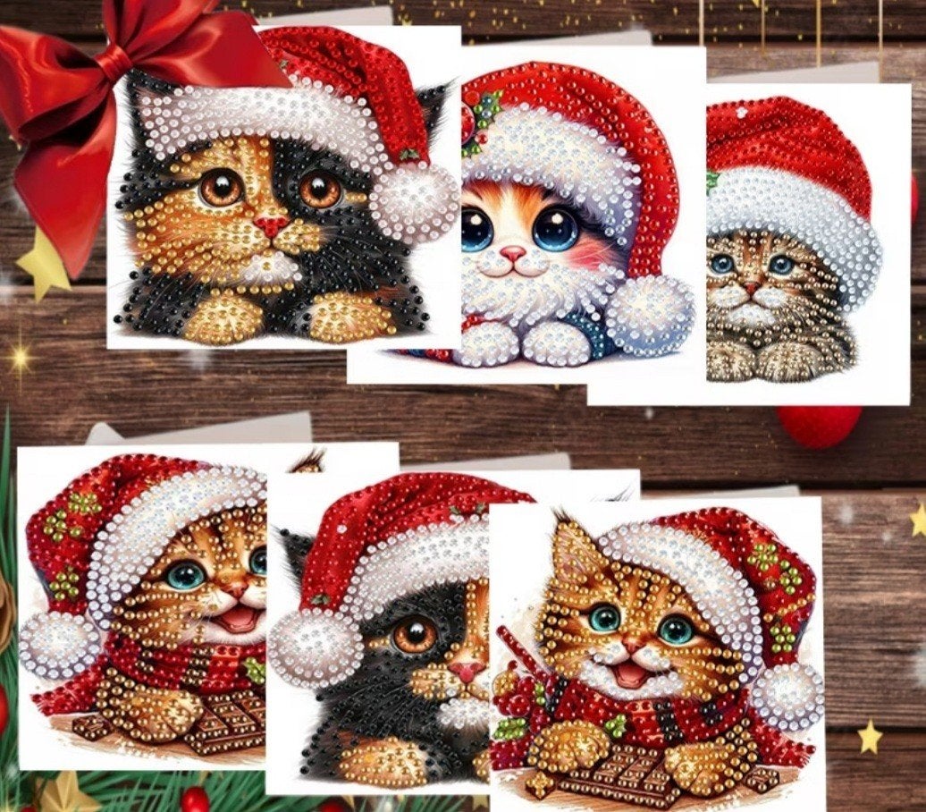 Diamond painting kerstkaarten, Ophalen of Verzenden, Nieuw, Kerst, Overige typen
