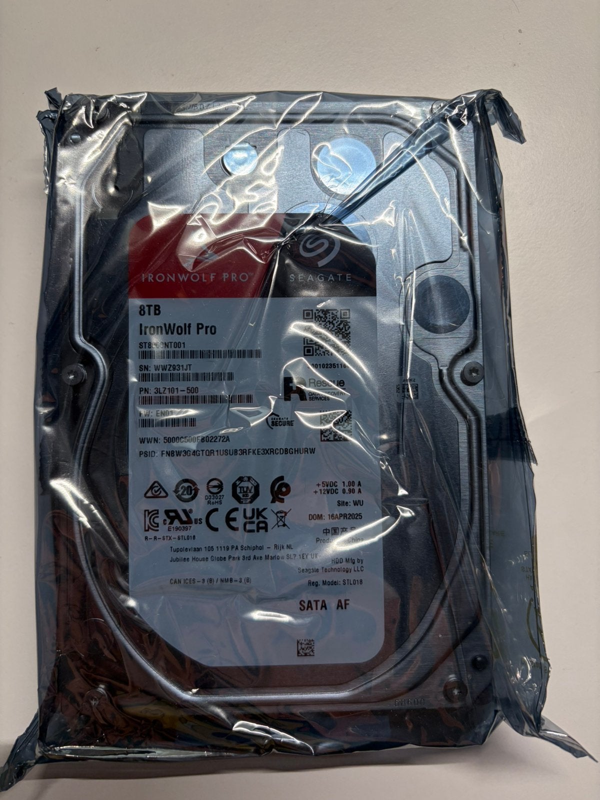 Seagate Ironwolf Pro 8TB, Gesealed, Ophalen of Verzenden, Nieuw, Desktop, Seagate.