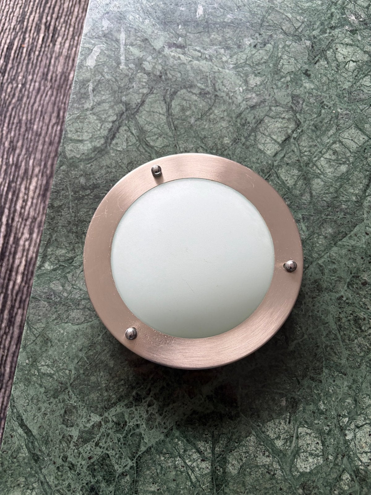 Aquavive LED wand/plafondlamp IP44 - metaal, glas, Wit, Overige merken, Zo goed als nieuw, G9