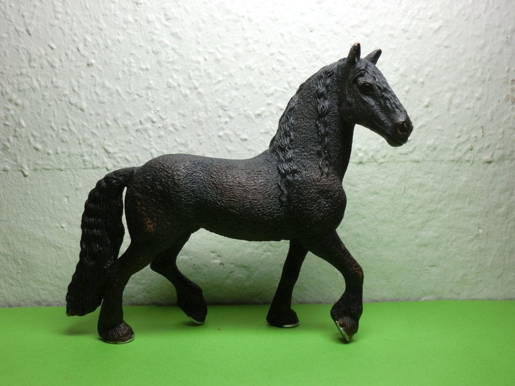 Schleich 13667 Friese hengst, dierfiguur, Verzenden, Gebruikt, Paard, Beeldje of Figuurtje