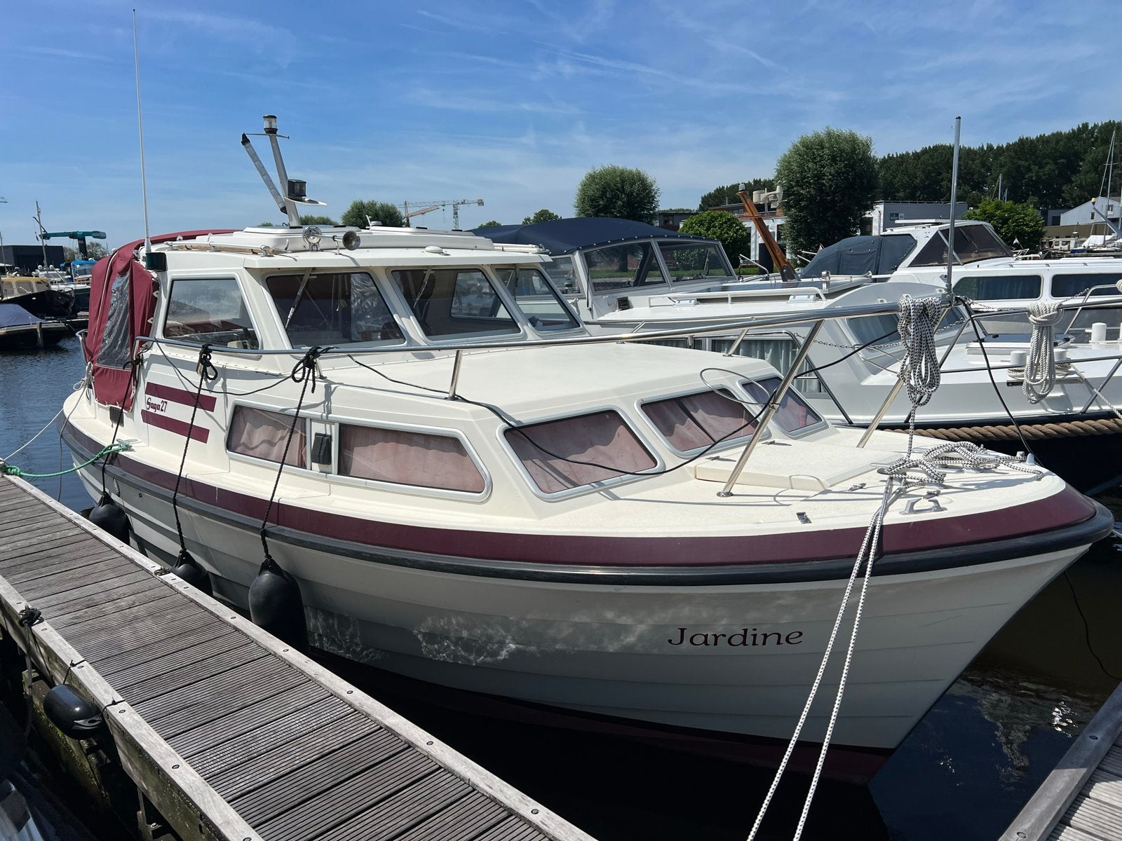 Saga 27 in uitzonderlijk mooie staat. Bouwjaar 1991, Watersport en Boten, Motorboten en Motorjachten, Gebruikt, Diesel, 1 cm, Walstroom