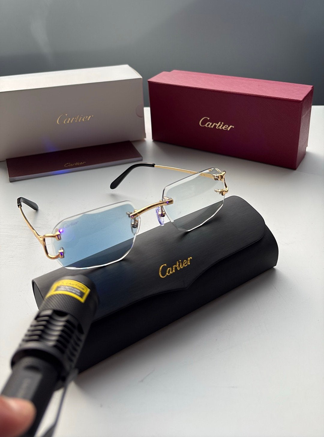 ACTIE! Cartier Zonnebril meekleurend WhatsApp: 0686458466, Ophalen, Nieuw, Zwart, Overige merken