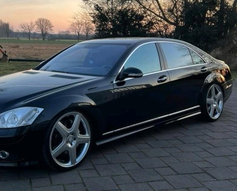 Prachtige MERCEDES AMG VELGEN 21 INCH CHROOM LOOK OEM W221, 255 mm, Velg(en), Nieuw, Terreinwagen