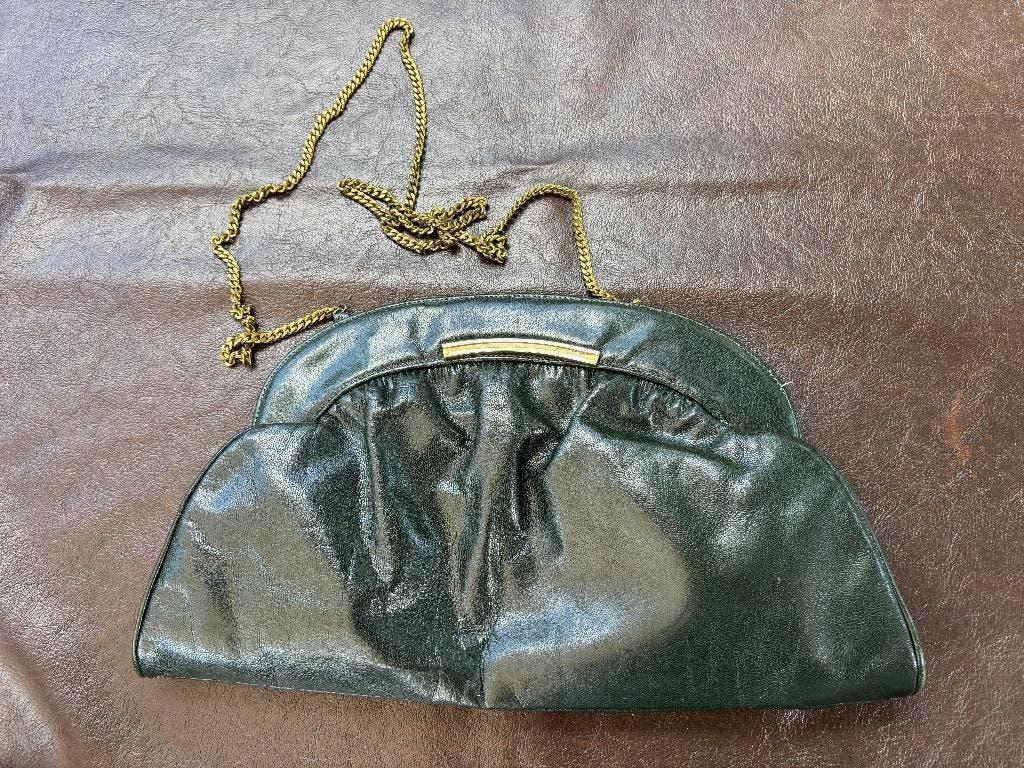Scepi damestas (Italy), Sieraden, Tassen en Uiterlijk, Tassen | Damestassen, Ophalen of Verzenden, Zo goed als nieuw, Groen, Handtas