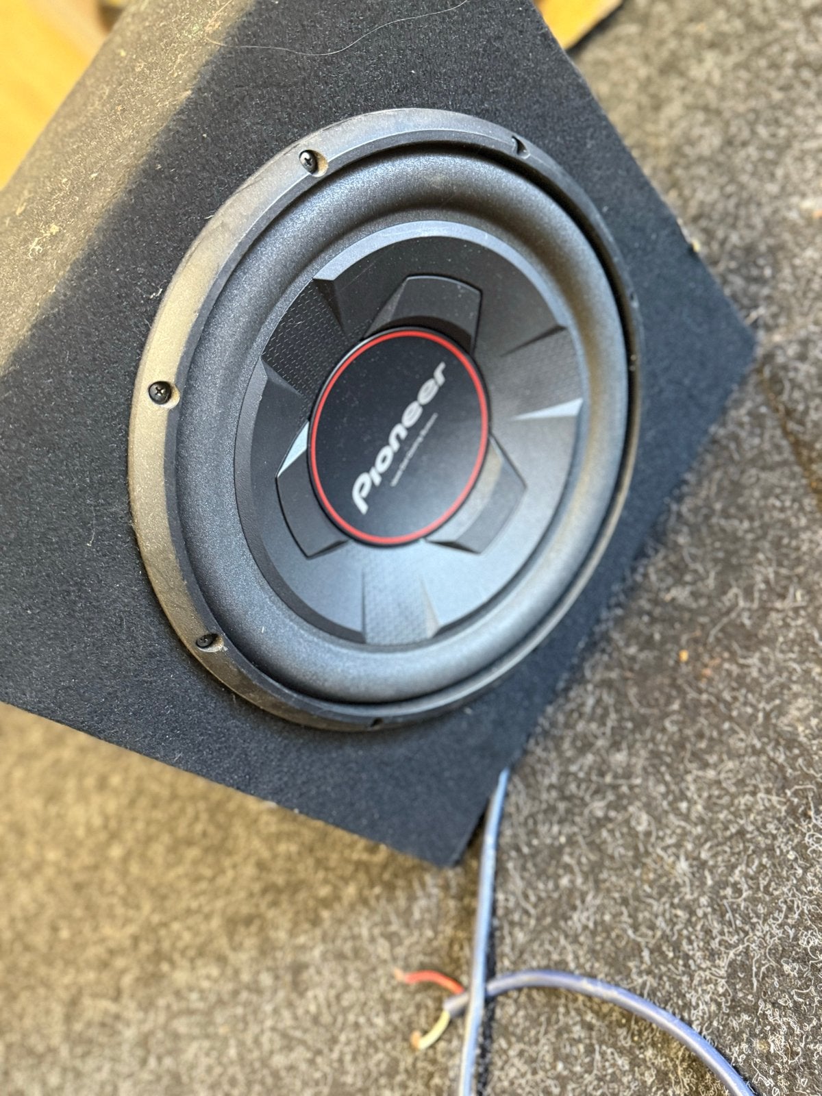Pioneer Subwoofer met Kist - Krachtige Bass voor je Auto, Ophalen of Verzenden, Gebruikt