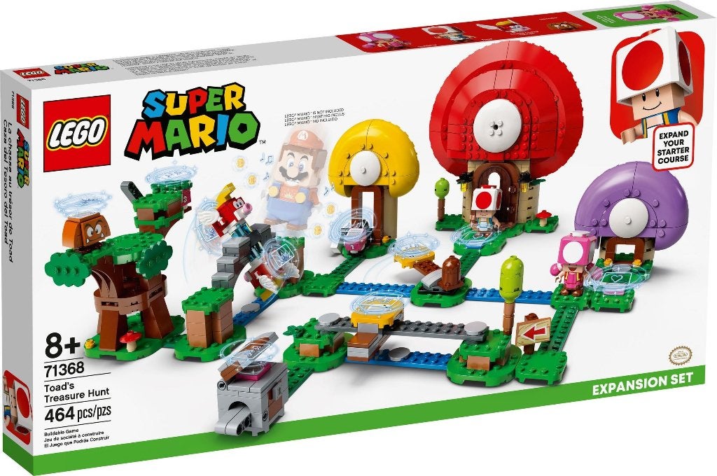 LEGO 71368 Toad's Treasure Hunt (Super Mario, Expansion), Overige thema's, Nieuw, Ophalen of Verzenden, Complete set
