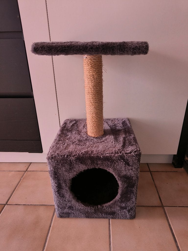Kleine kattenpaal, Ophalen, Krabpaal