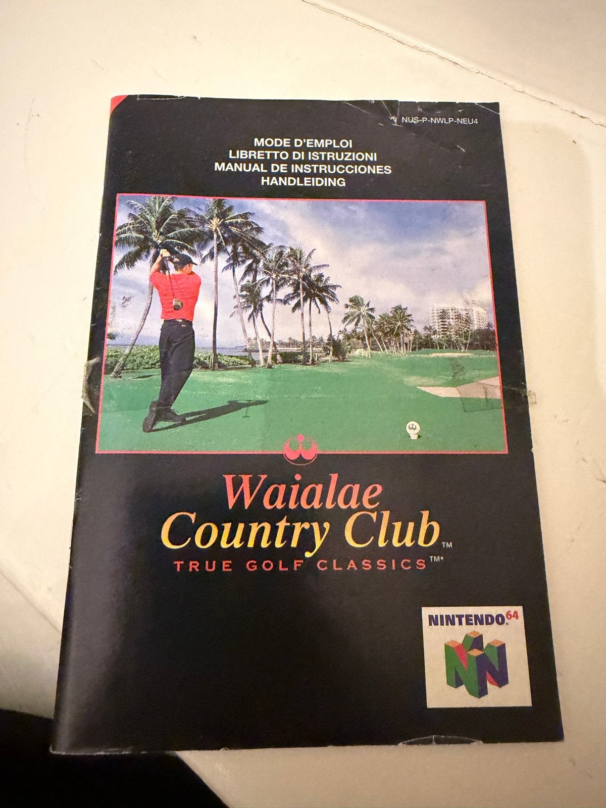 Waialae Country Club Handleiding N64 - Golf Classic, Gebruikt, 1 speler, Ophalen of Verzenden, Vanaf 3 jaar