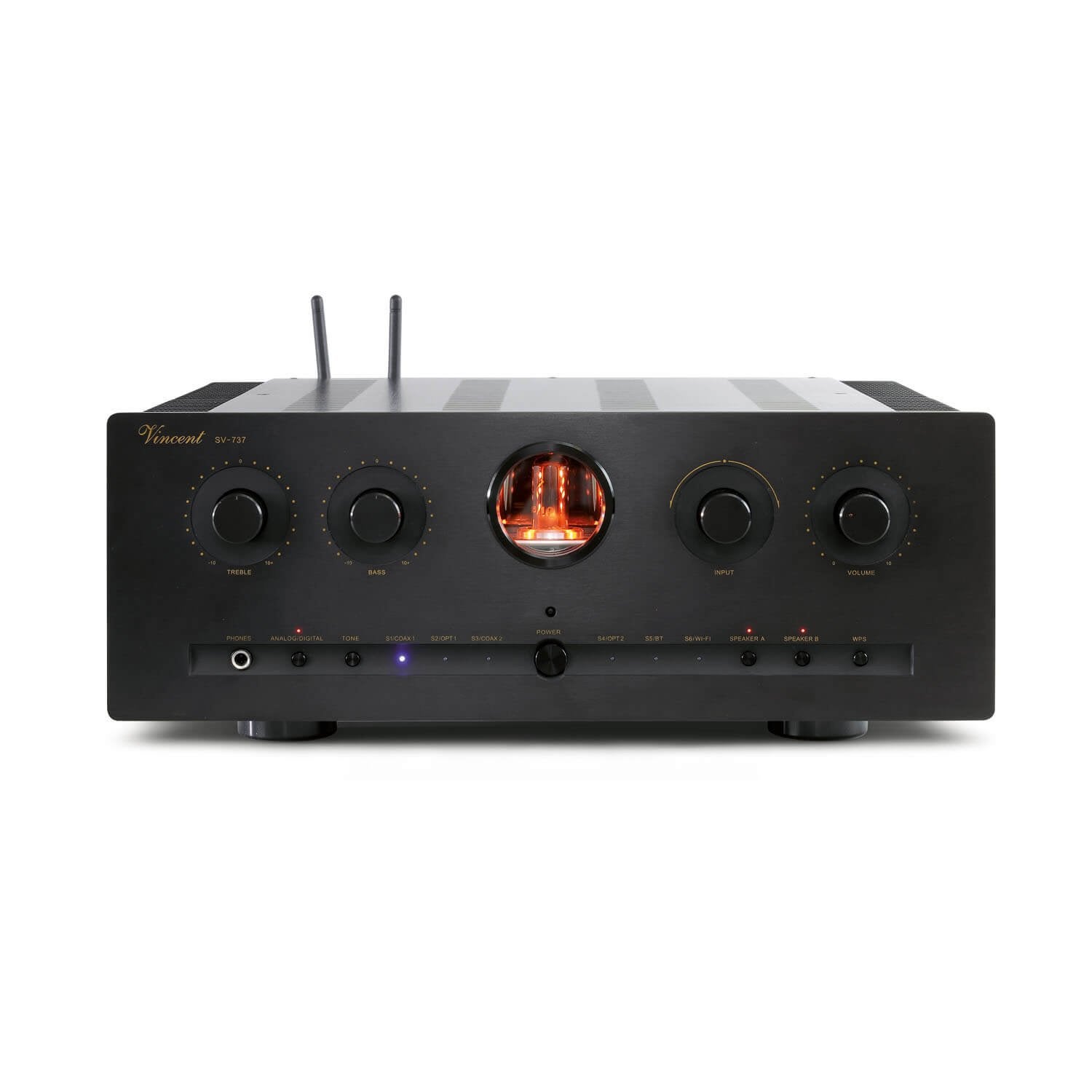 Vincent SV-737 Hybride Geïntegreerde Versterker, Zo goed als nieuw, 120 watt of meer, Stereo, Ophalen