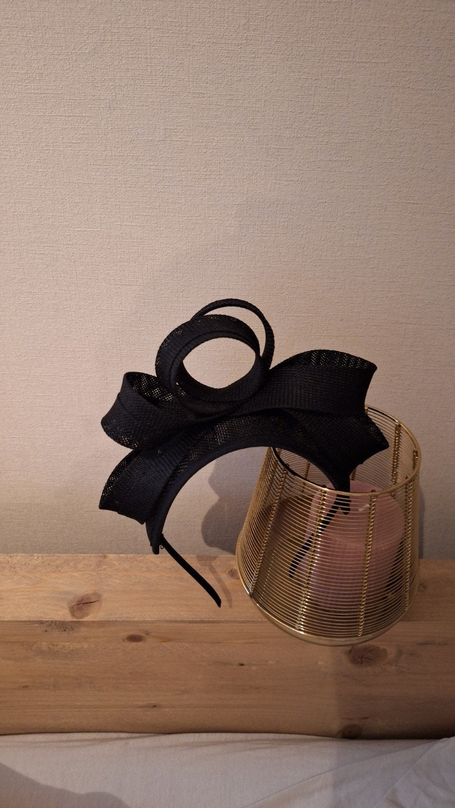 Zwarte fascinator met strik - Elegant en stijlvol, Hoed, Nieuw, Onbekend, One size fits all