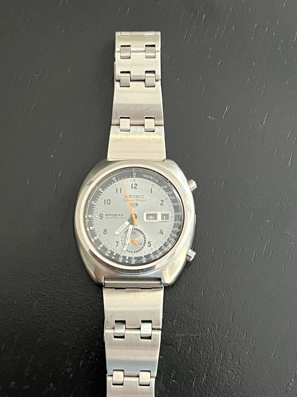 Vintage Seiko Speedtimer 6139-7010 “Iceberg”, Sieraden, Tassen en Uiterlijk, Horloges | Heren, Seiko, Gebruikt, Staal, Polshorloge