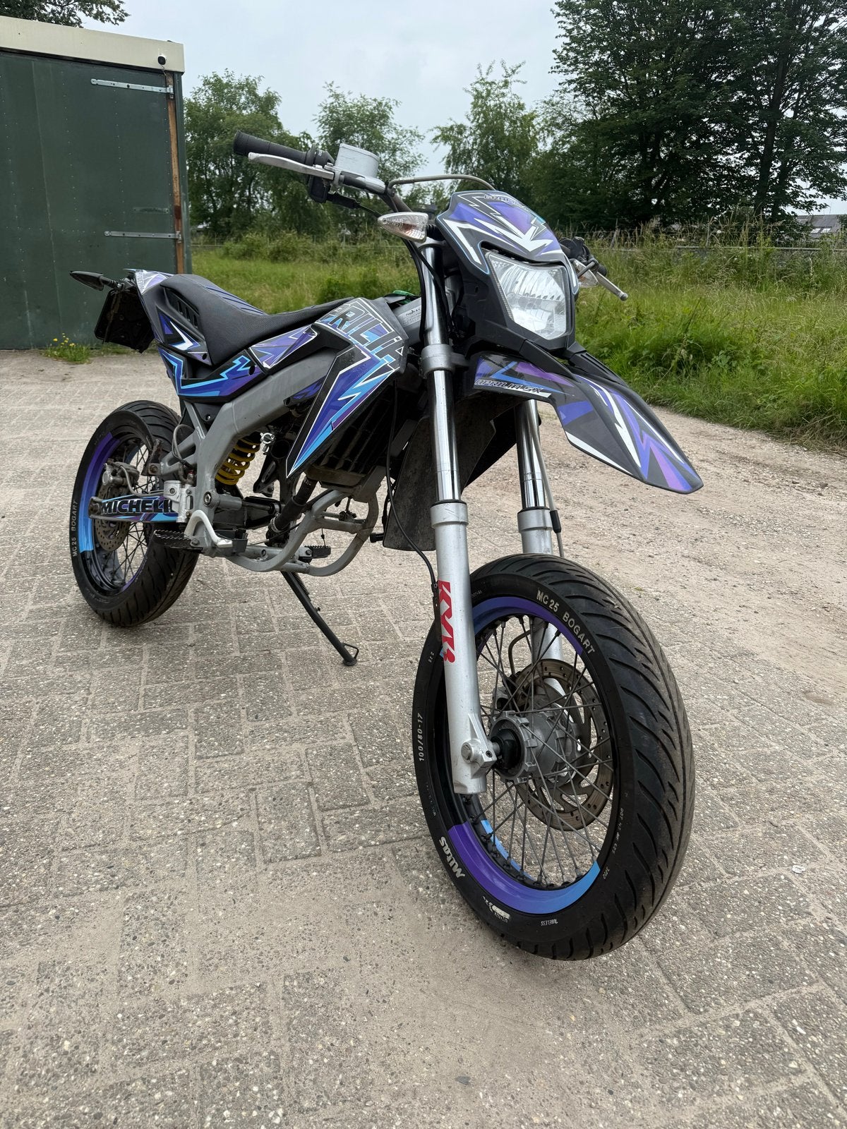 Aprilia SX Derbi Rollend Frame met Kenteken - Project Basis, 6 versnellingen, Gebruikt, Derbi, Maximaal 45 km/u