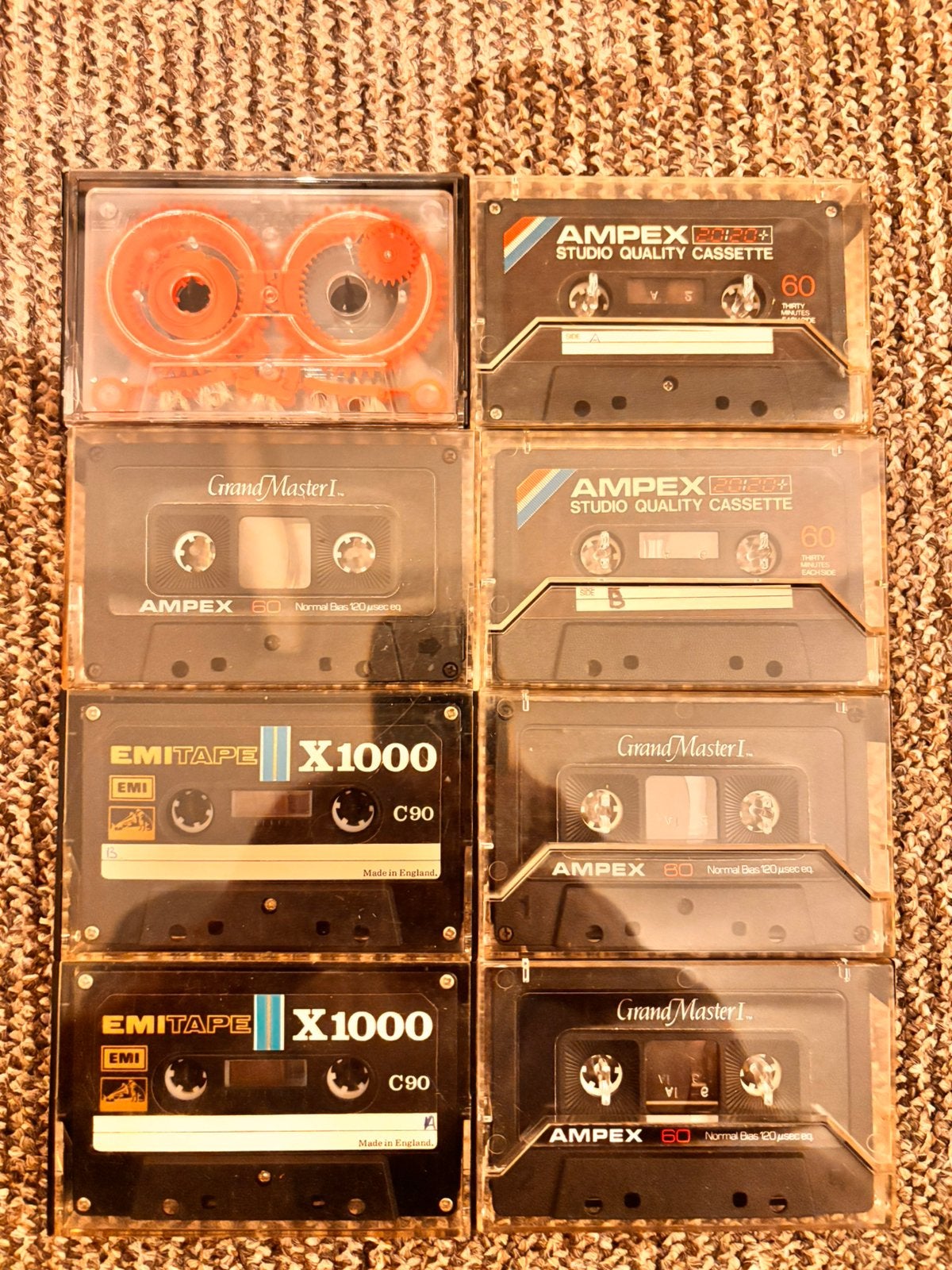 8X AMPEX,EMITAPE,HEAD CLEANER, Ophalen of Verzenden, Zo goed als nieuw, Overige genres, 2 t/m 25 bandjes