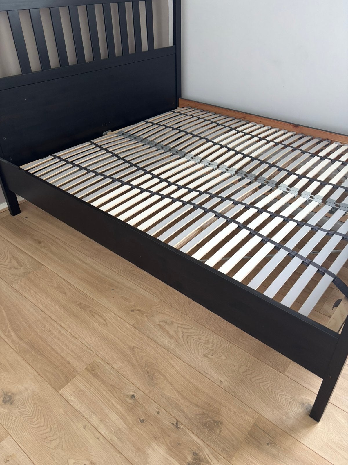 Ikea bed inclusief lattenbodem, Ophalen, Gebruikt, Zwart, Tweepersoons