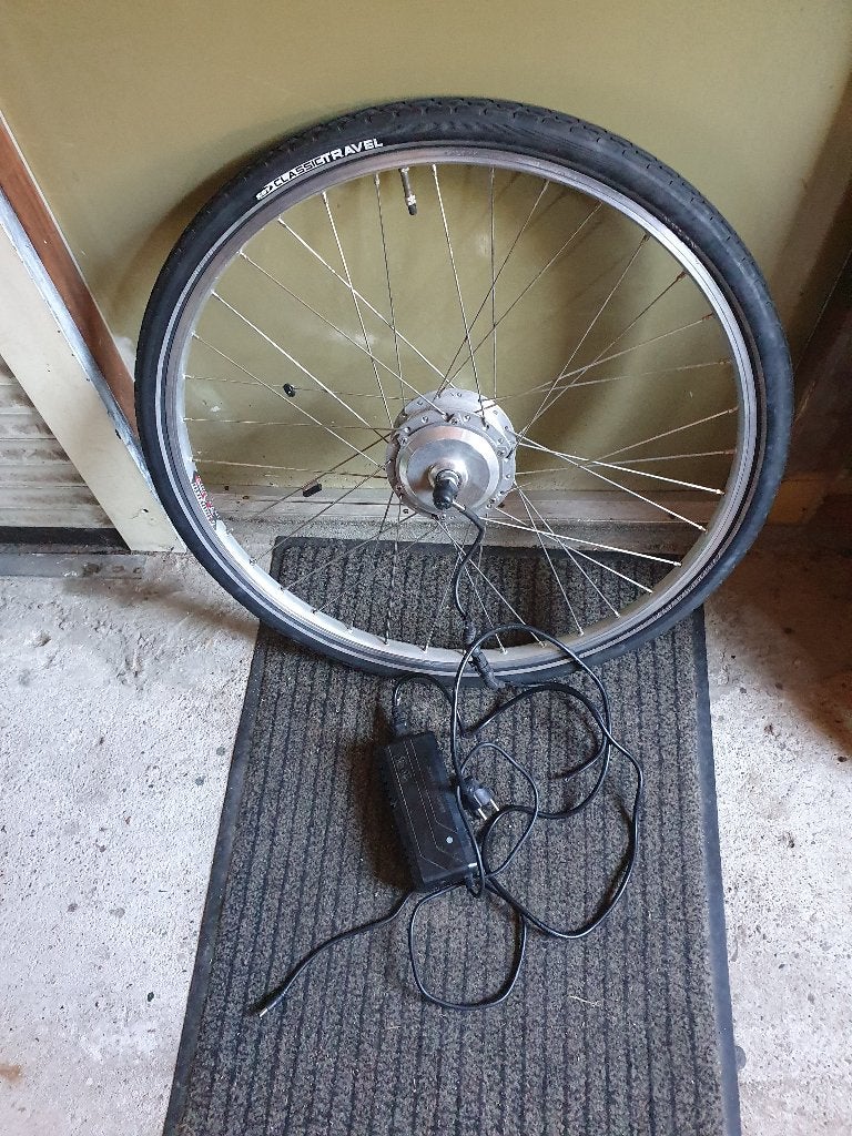 e bike voorwiel met oplader, Ophalen of Verzenden, Gebruikt, Overige merken