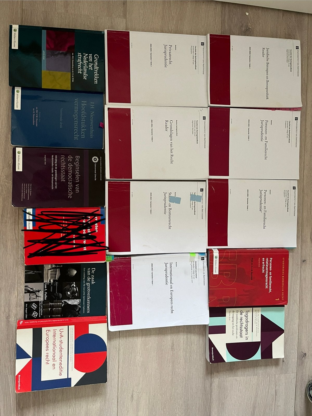 Boeken eerste jaars uva rechtsgeleerdheid, Boeken, Ophalen of Verzenden, Gelezen