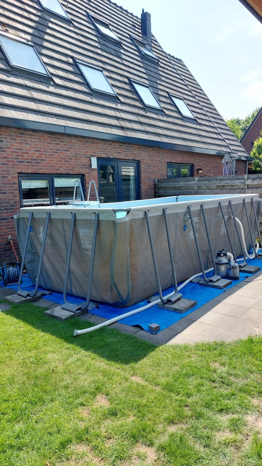 Intex Ultra XTR Frame Zwembad 549x274x132 cm, Tuin en Terras, Zwembaden, 120 cm of meer, Gebruikt, 200 tot 300 cm, Ophalen of Verzenden
