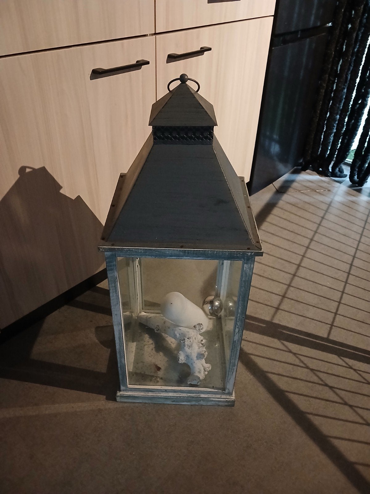 Grote lantaarn - Sfeervolle decoratie voor binnen/buiten, Ophalen, Gebruikt, Landelijk, Metaal