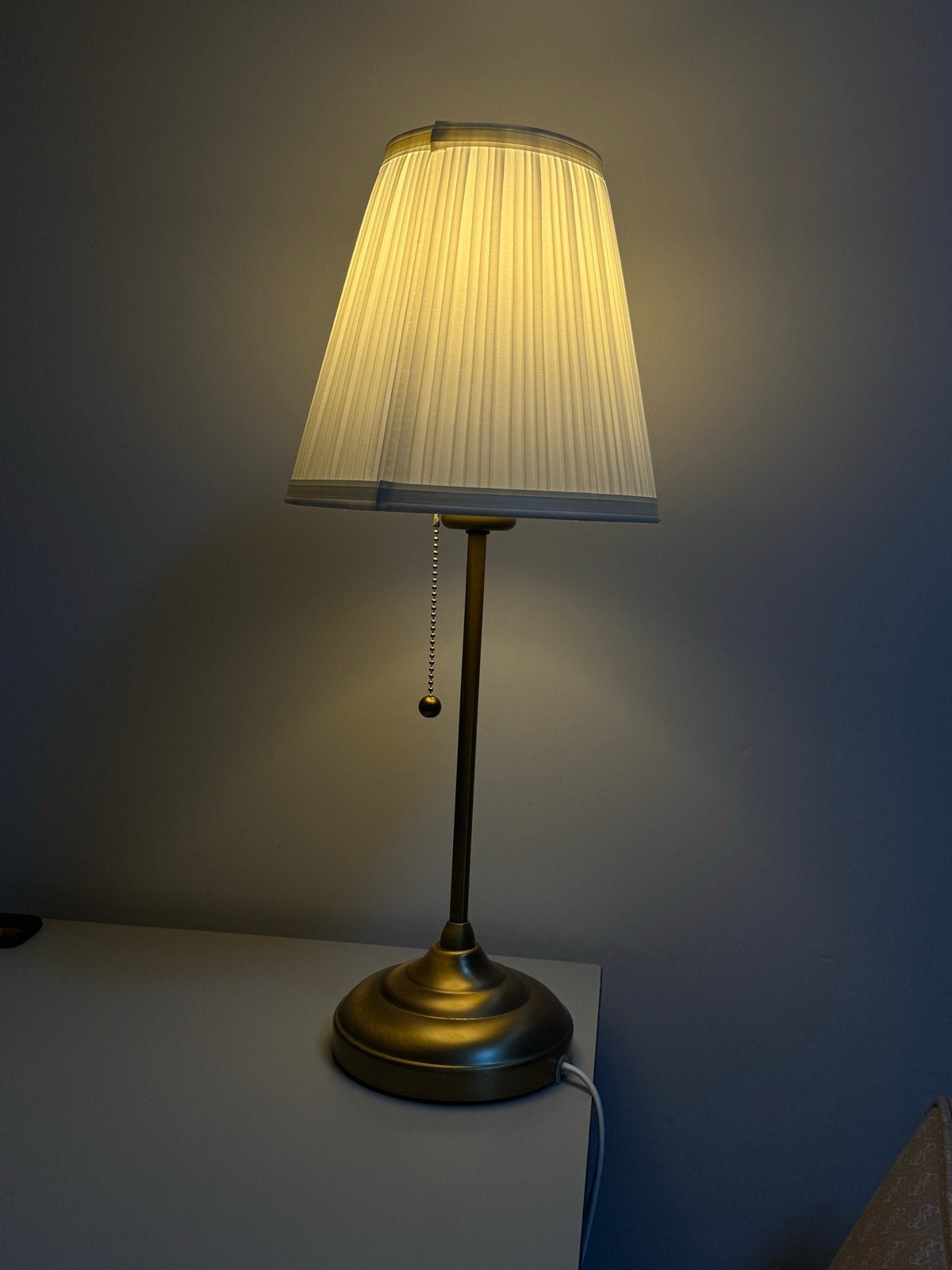 IKEA tafellamp met HEMA draadloze LED lamp, Huis en Inrichting, Lampen | Tafellampen, Gebruikt, Goud, E14 (klein), Ophalen of Verzenden