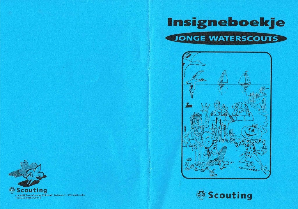 scouting Insigneboekje Jonge Waterscouts (2002), Ophalen of Verzenden, Zo goed als nieuw, Boek of Tijdschrift