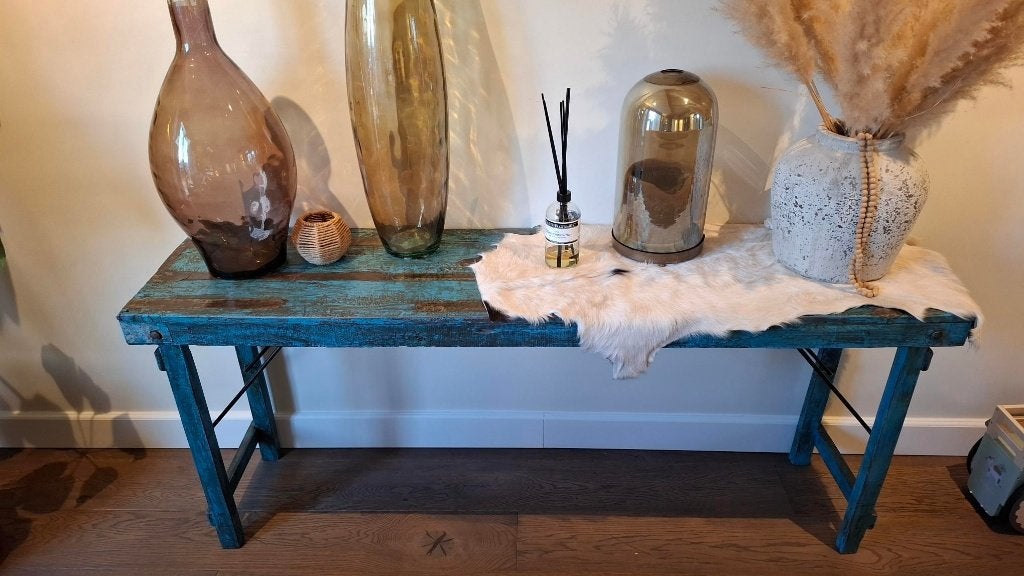 Unieke sidetable - 170 x 42 x 73, Ophalen, Zo goed als nieuw, 150 tot 200 cm, 25 tot 50 cm