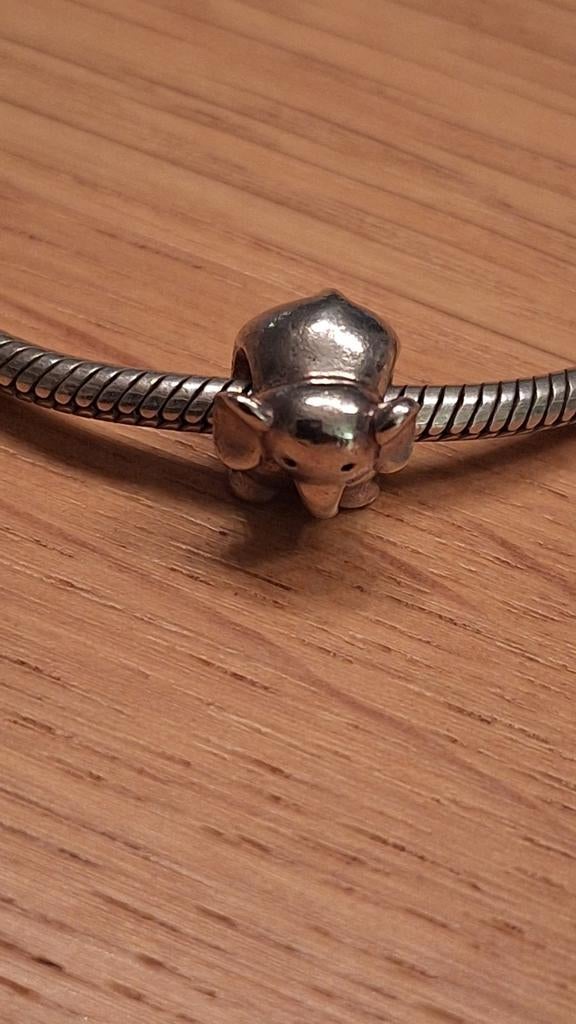 Pandora zilveren bedel olifant voor armband of ketting, Sieraden, Tassen en Uiterlijk, Bedels, Ophalen of Verzenden, Zo goed als nieuw