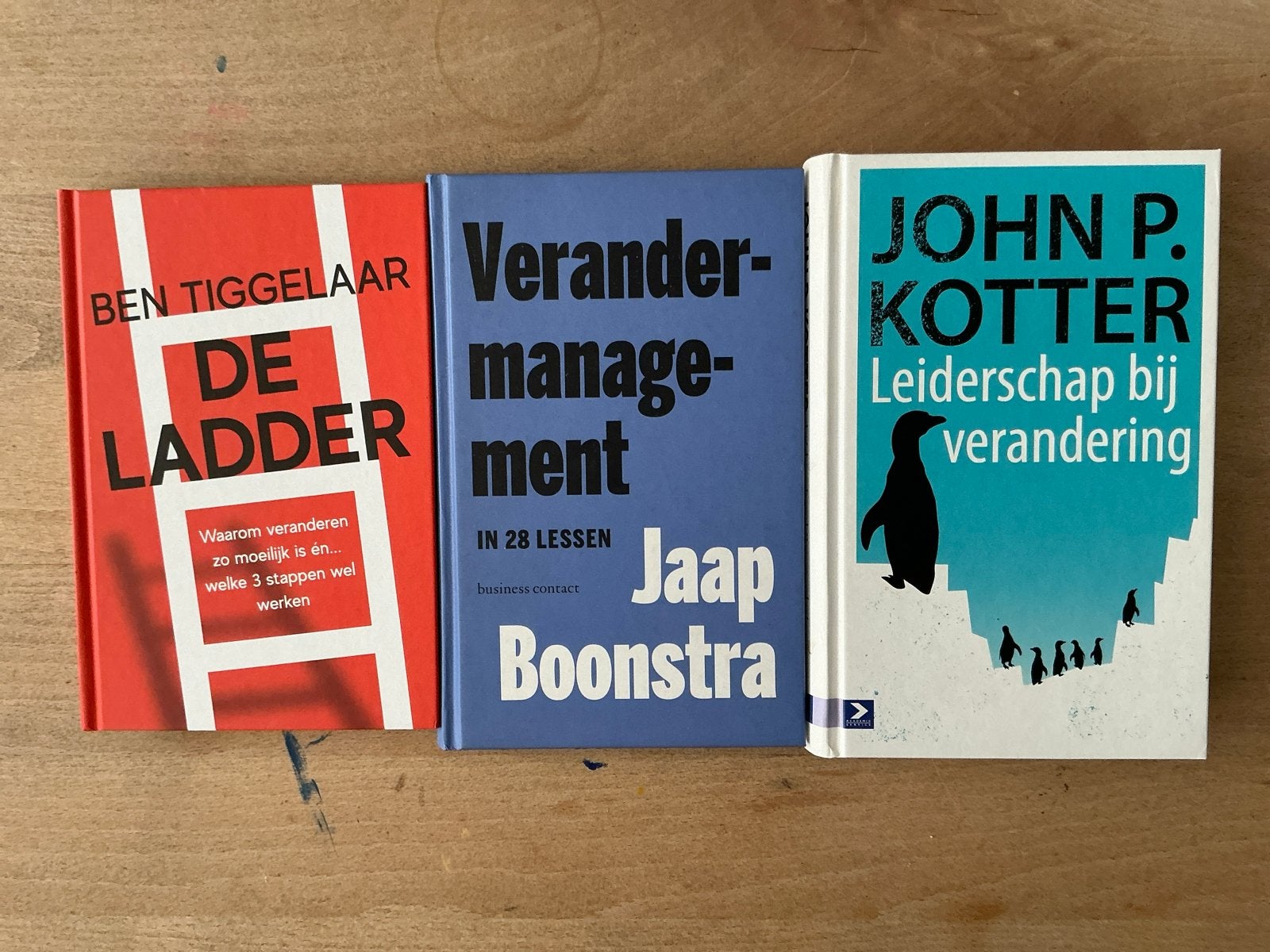 Boeken over verandering en leiderschap (3 stuks), Ophalen of Verzenden, Gamma, Zo goed als nieuw, HBO