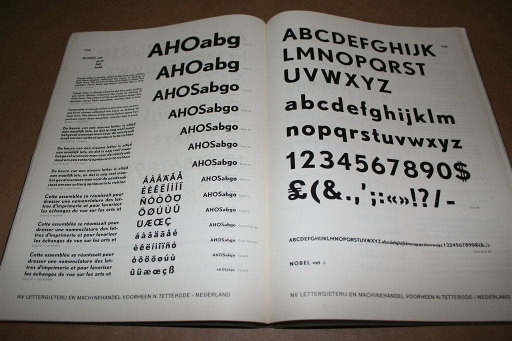 Tetterode Lettertypenboek [1968], Ophalen of Verzenden, Gelezen, Fotografen