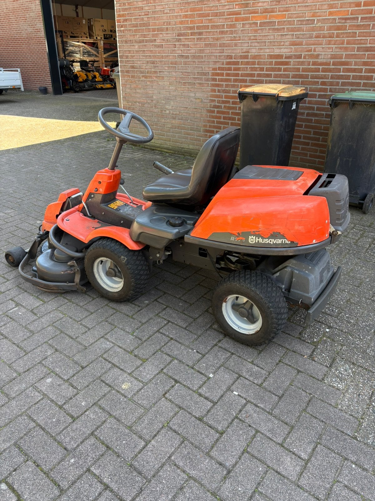 Husqvarna rider hydrostaat R 175 met 112 cm maaidek, -, -, Mulchfunctie, Ophalen of Verzenden