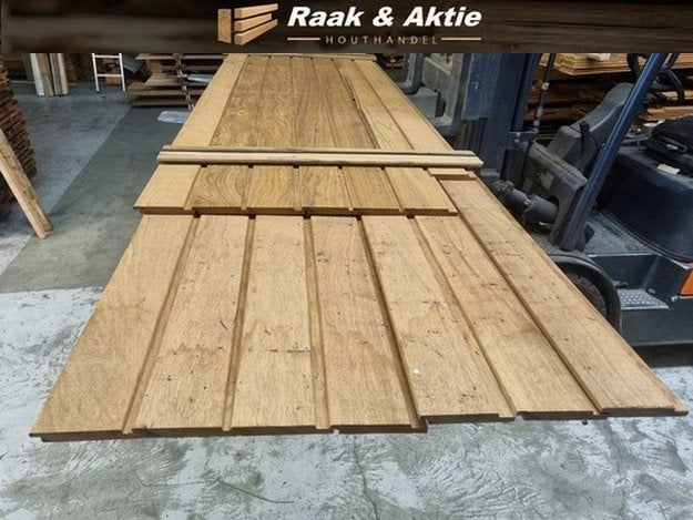 5.8 m2 Overhangend rabat / hardhout - nr: HP678
