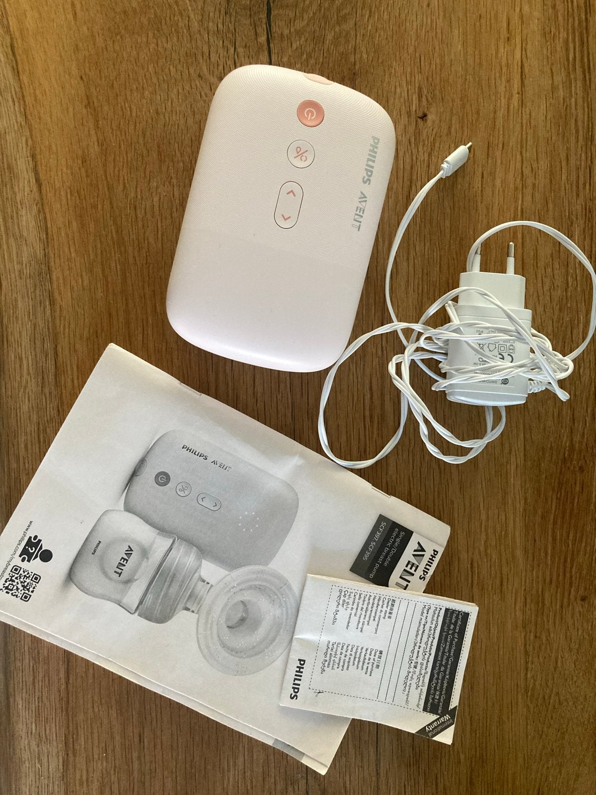 Philips Avent dubbele elektrische borstkolf motor + kabel, Ophalen, Gebruikt
