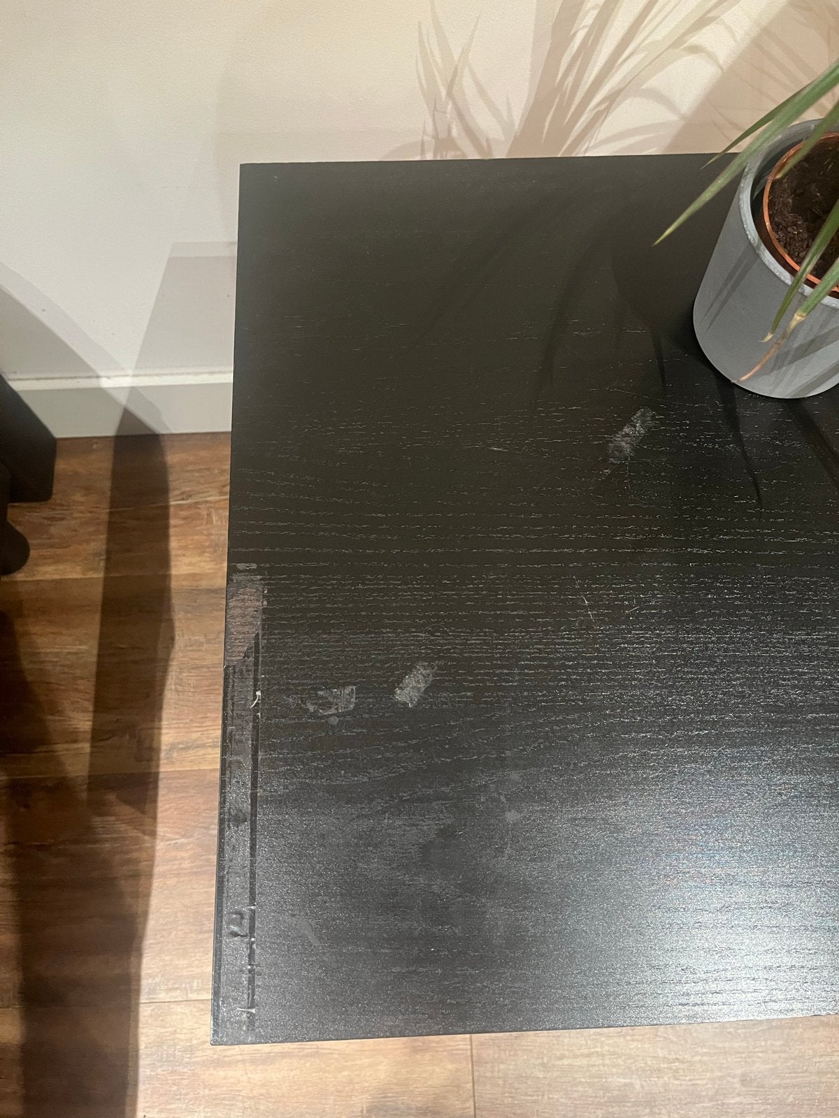 IKEA - Zwart nachtkastje met twee lades, Gebruikt, Minder dan 45 cm, Hout, 55 tot 70 cm