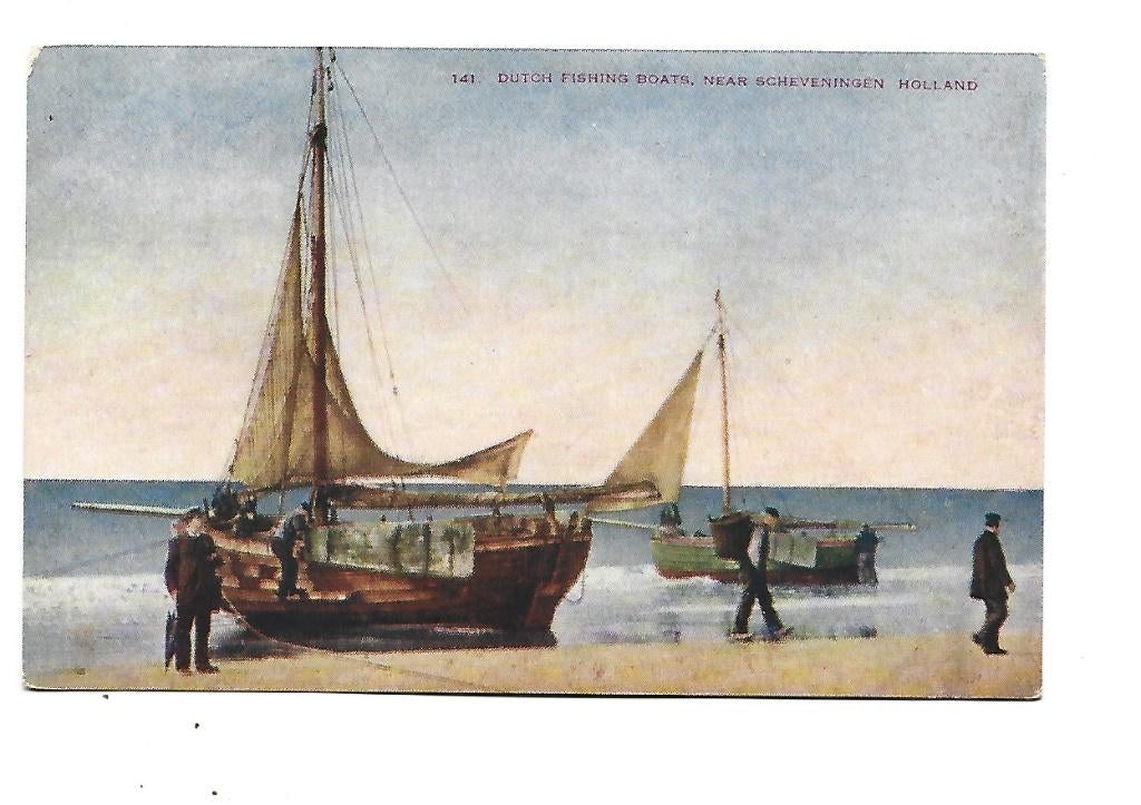Scheveningen -Dutch Fishing Boat, Verzenden, Voor 1920, Ongelopen, Zuid-Holland