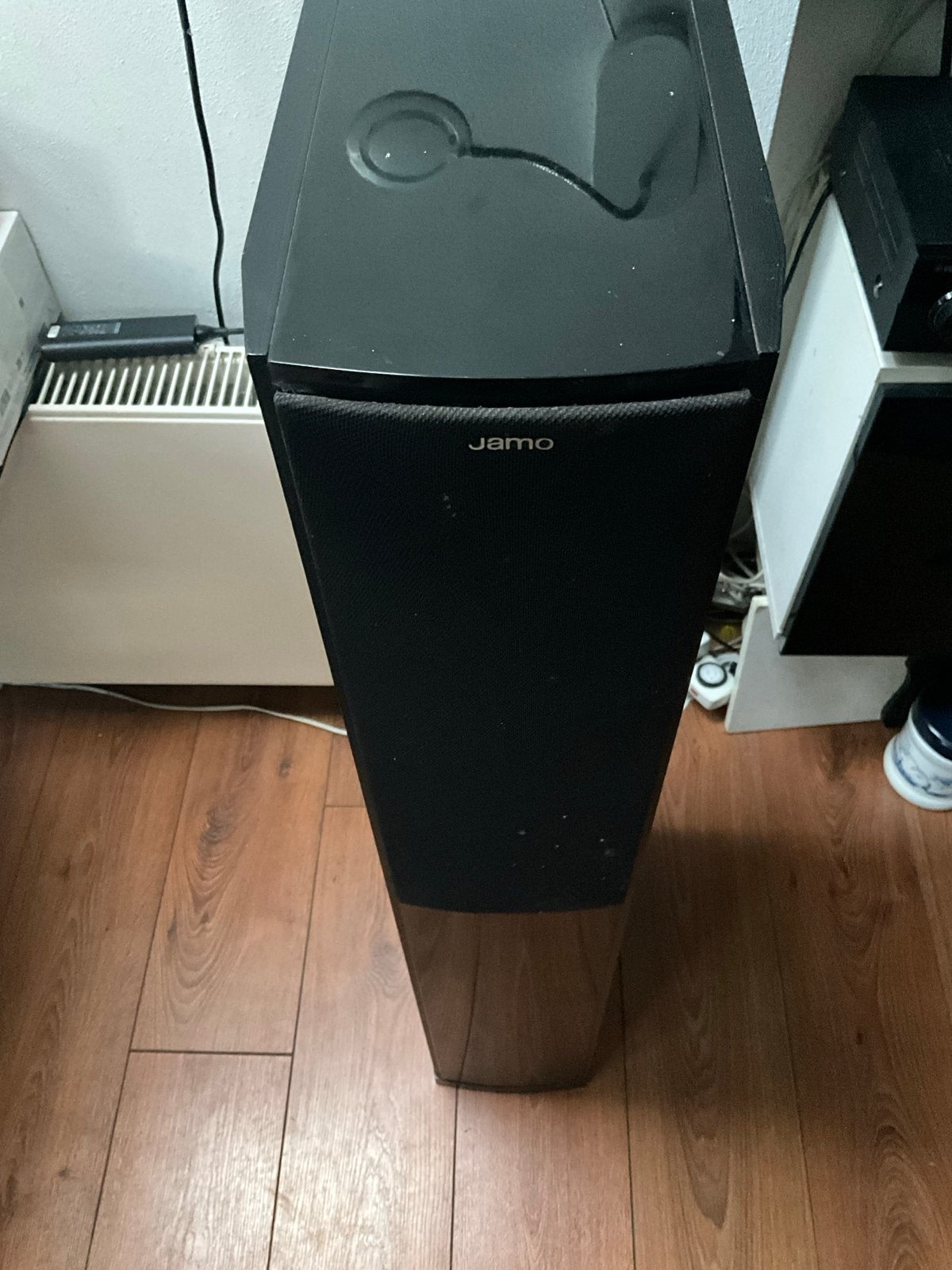 Jamo S 606 Vloerstaande Luidspreker - Zwart set 2 stuks, Ophalen, Vloerstaande luidspreker, Gebruikt, 120 tot 150 watt