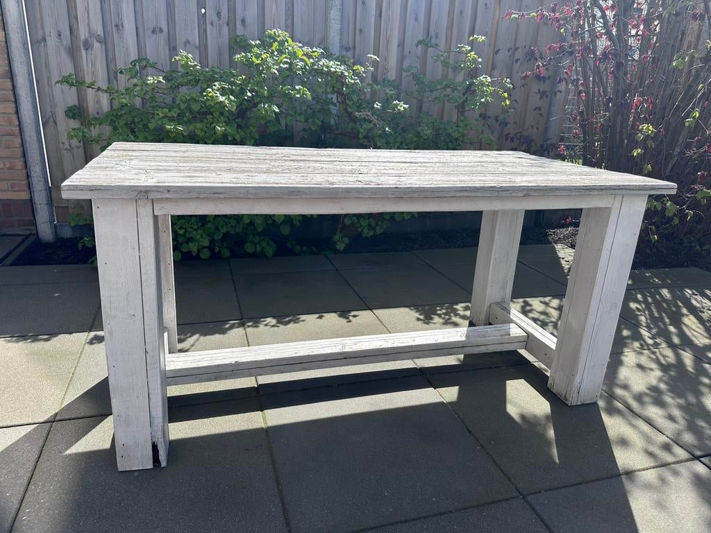 Steigerhouten tafel, Huis en Inrichting, Tafels | Statafels, Ophalen, Gebruikt