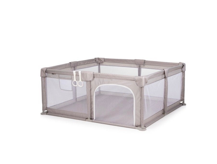 Gloednieuwe beige grondbox 150 x 150, Kinderen en Baby's, Ophalen, Nieuw, Vierkant