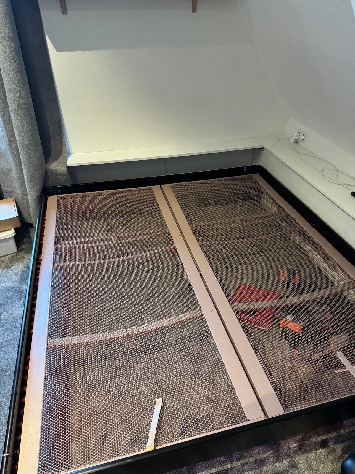 Auping Auronde bed 180x220 - Zwart, Zwart, Tweepersoons, Ophalen of Verzenden, 180 cm