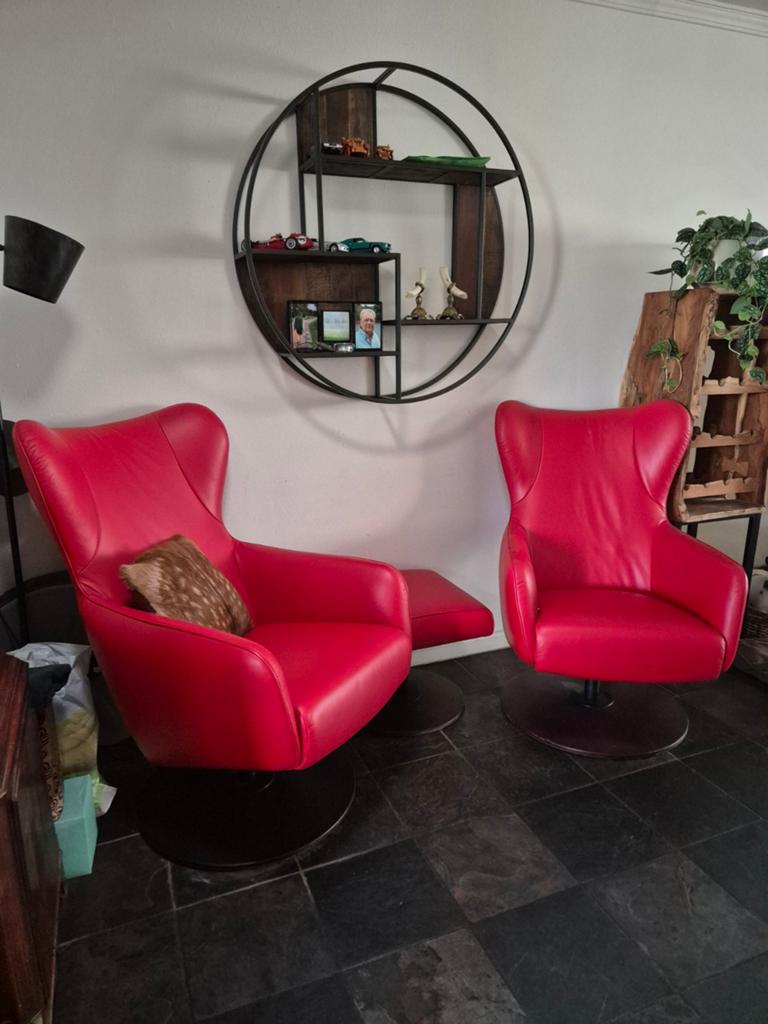 Nieuwe Prominent Fauteuils & Hocker, Huis en Inrichting, Fauteuils, Ophalen, Zo goed als nieuw, Leer, 50 tot 75 cm