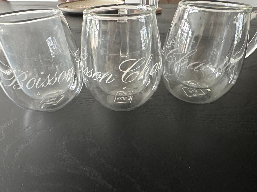 Rivièra Maison Dubbelwandige Theeglazen, Huis en Inrichting, Keuken | Servies, Ophalen, Glas of Glazen, Gebruikt, Glas
