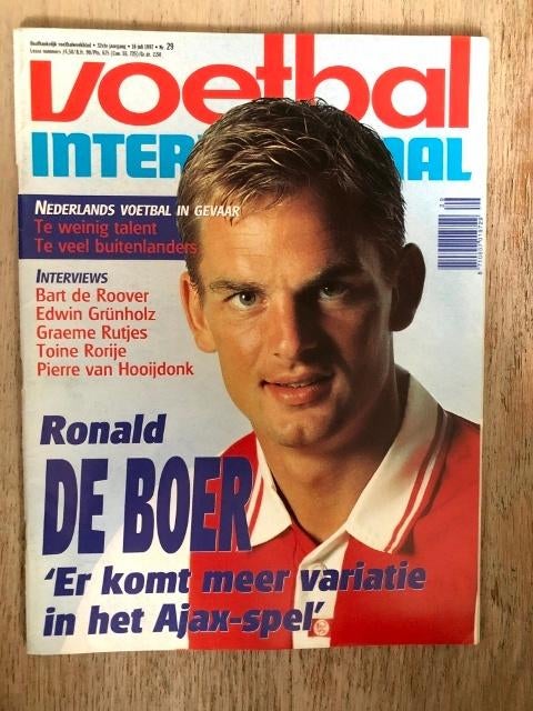 Voetbal International, 32e  jaargang, nr. 29, 1997, Verzamelen, Sportartikelen en Voetbal, Ophalen, Gebruikt, Overige binnenlandse clubs