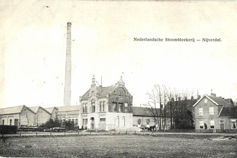 NIJVERDAL, Nederlandsche Stoombleekerij (1910s) Ansichtkaart, Ophalen of Verzenden, Voor 1920, Ongelopen, Overijssel