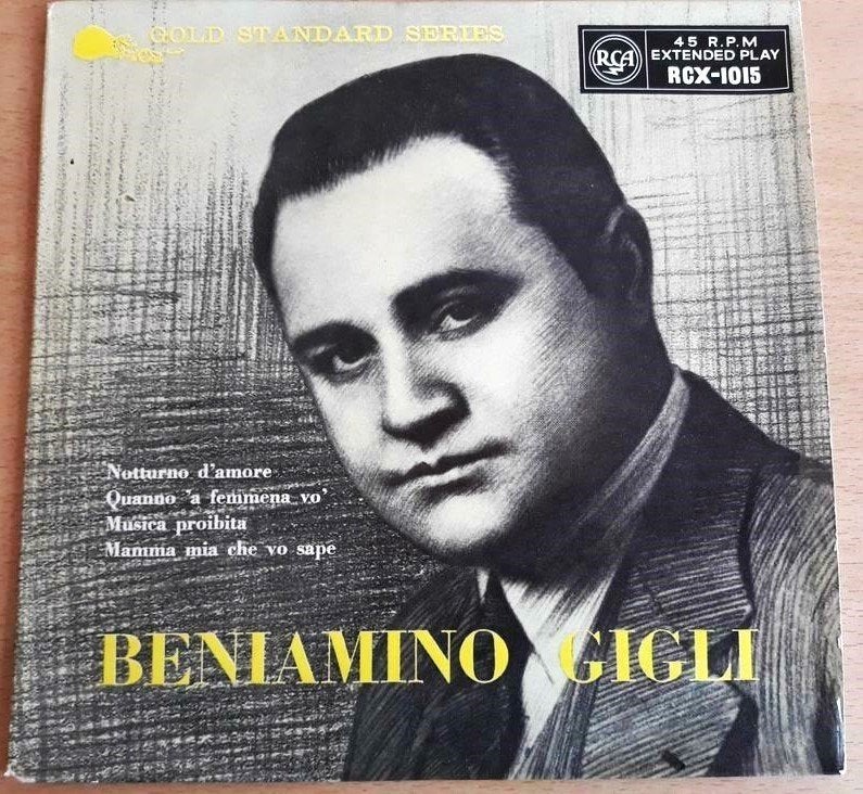BENIAMINO GIGLI / Notturno d'amore / RCA RCX-1015, Cd's en Dvd's, Vinyl | Klassiek, Opera of Operette, 7 inch, Ophalen of Verzenden
