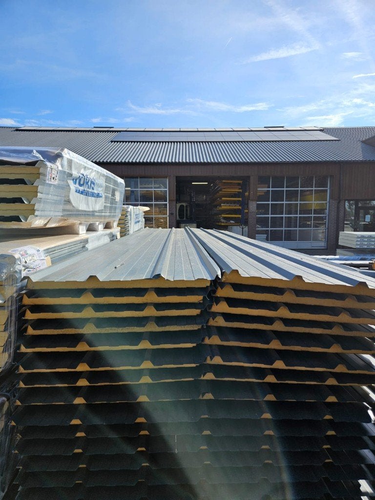 Gebruikte dakpanelen 60mm antraciet, Doe-het-zelf en Verbouw, Ophalen of Verzenden, Gebruikt, Overige materialen, 50 tot 100 mm