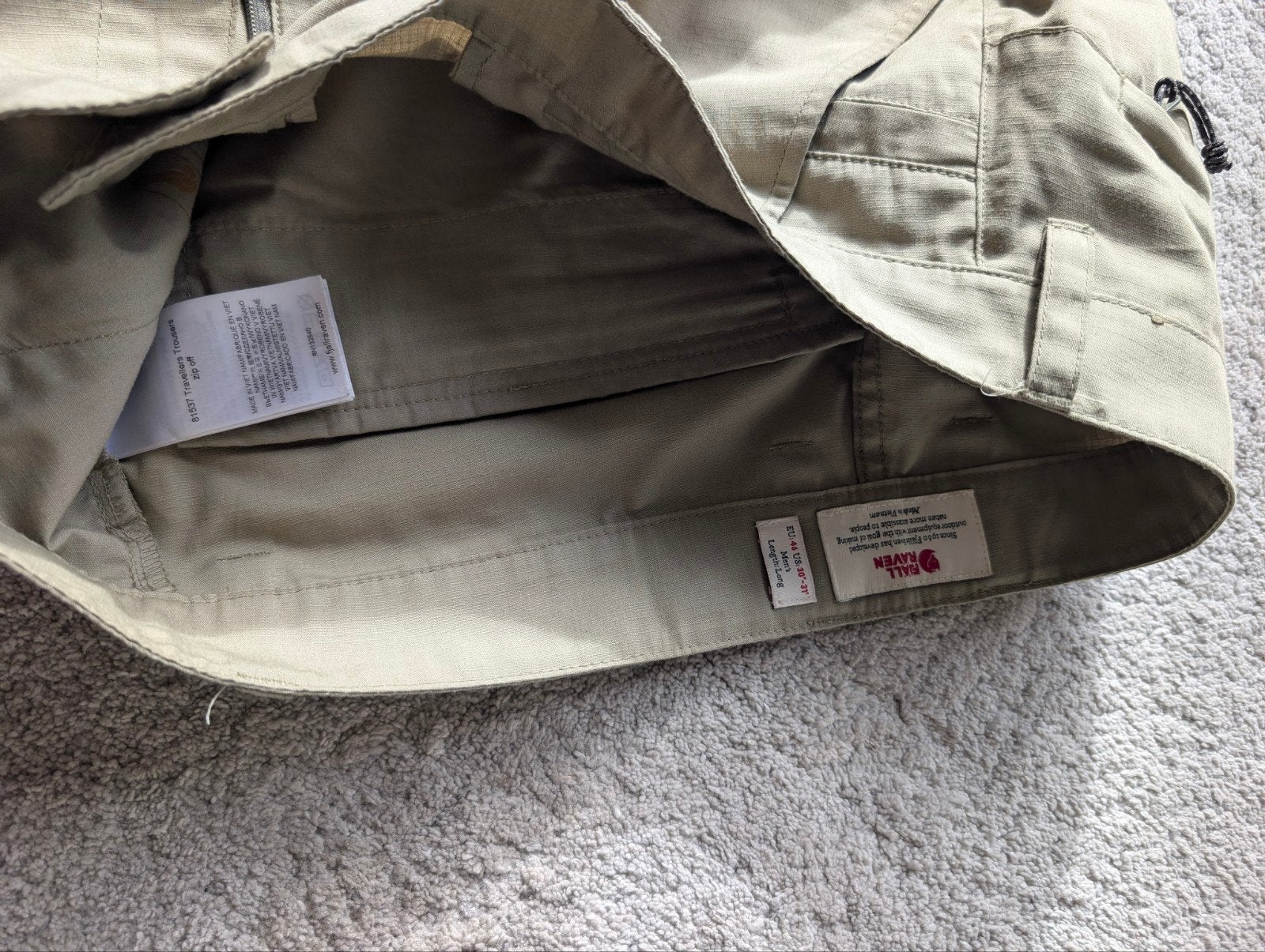 Fjällräven Trousers Zip-Off - Beige G1000, Beige, Ophalen of Verzenden, Zo goed als nieuw, Fjällräven